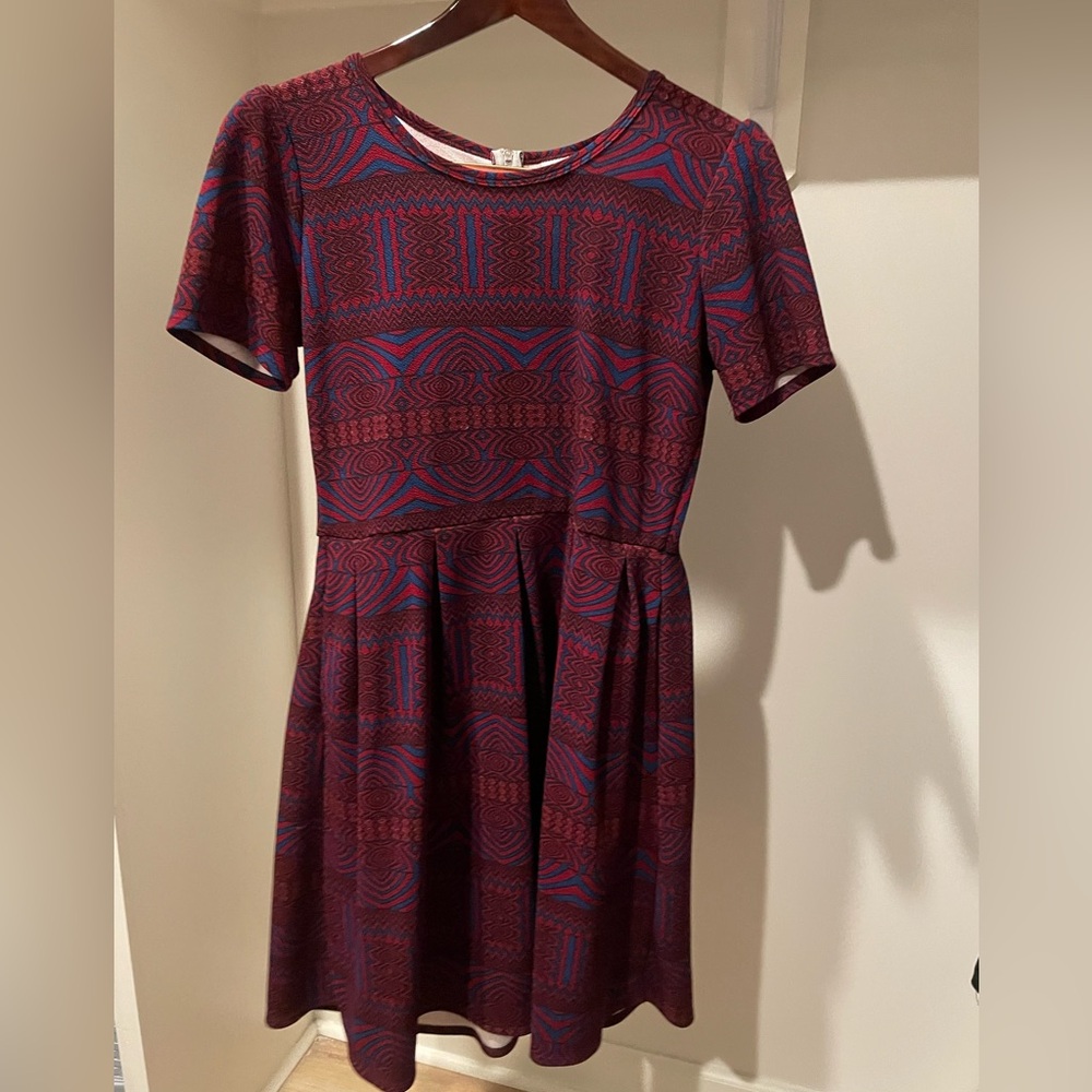 LuLaRoe Amelia Patterned Dress